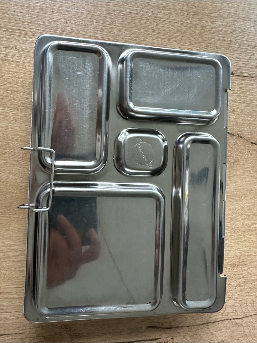 Stainless Steel Compartment Lunch Tray - Silver